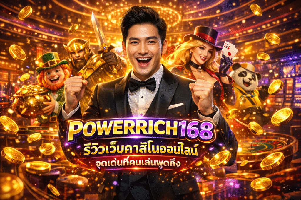 POWERRICH168 รีวิวเว็บคาสิโนออนไลน์ จุดเด่นที่คนเล่นพูดถึง